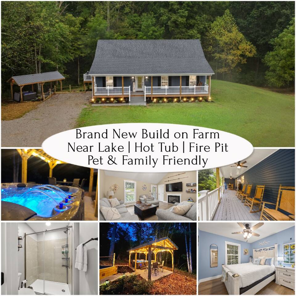 New Build | Farm | NearLake | PetFriendly | HotTub