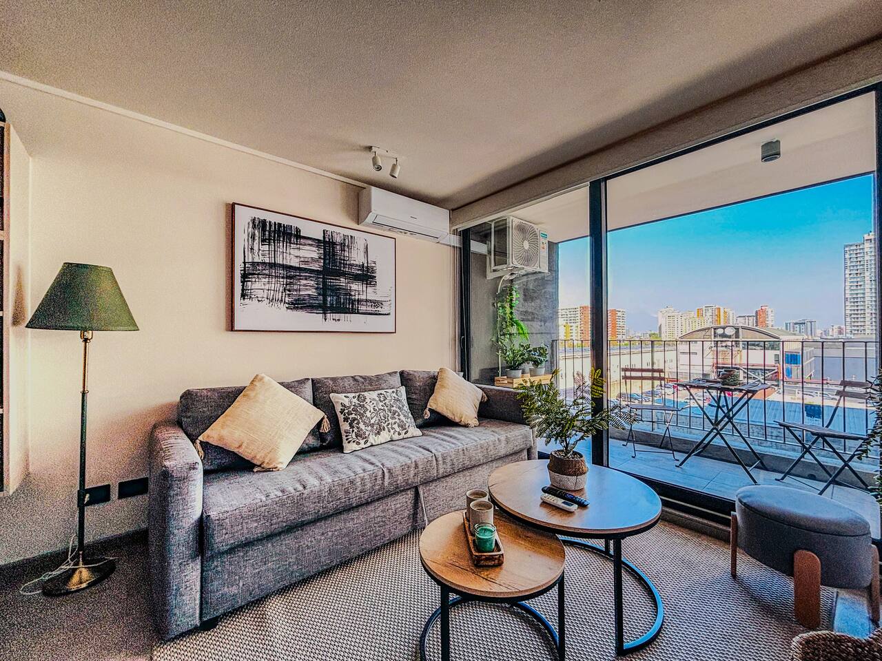 Chic, 4 personas, Parking, AC, calefacción, Ñuñoa