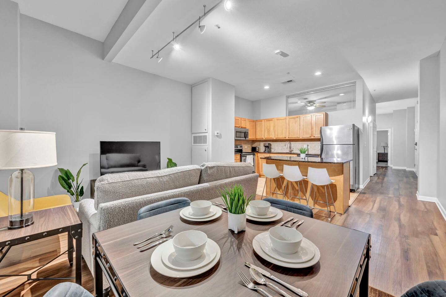 Central Downtown Condo | Parking & Pool Table