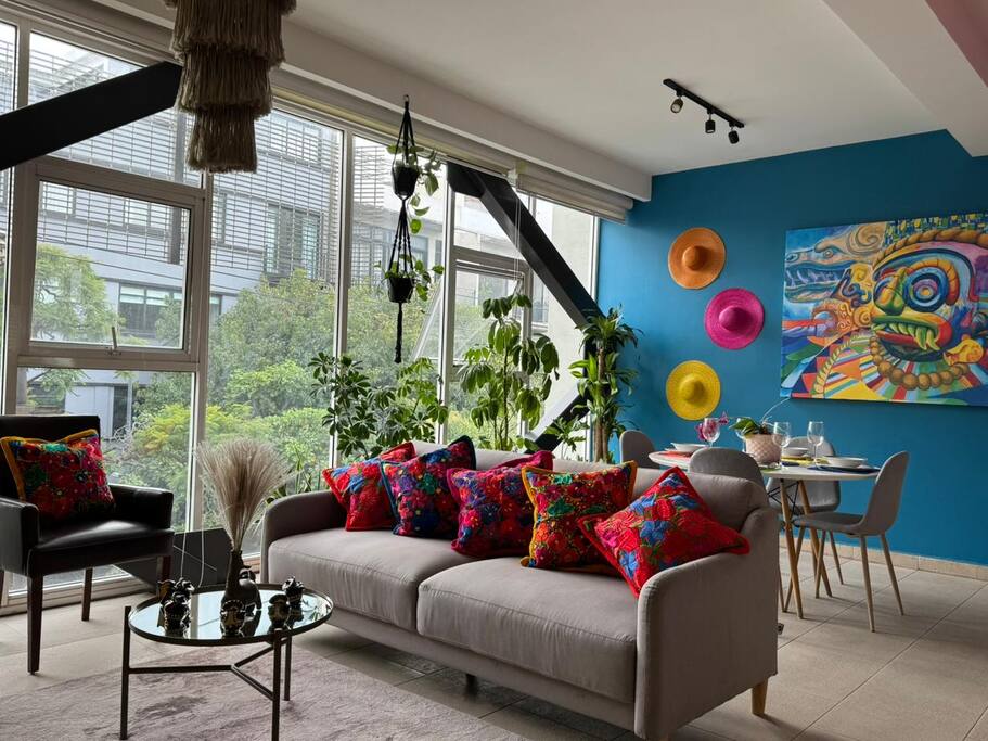 Roma Norte Chic Hidaway AC / 2 BR / 5 Pax