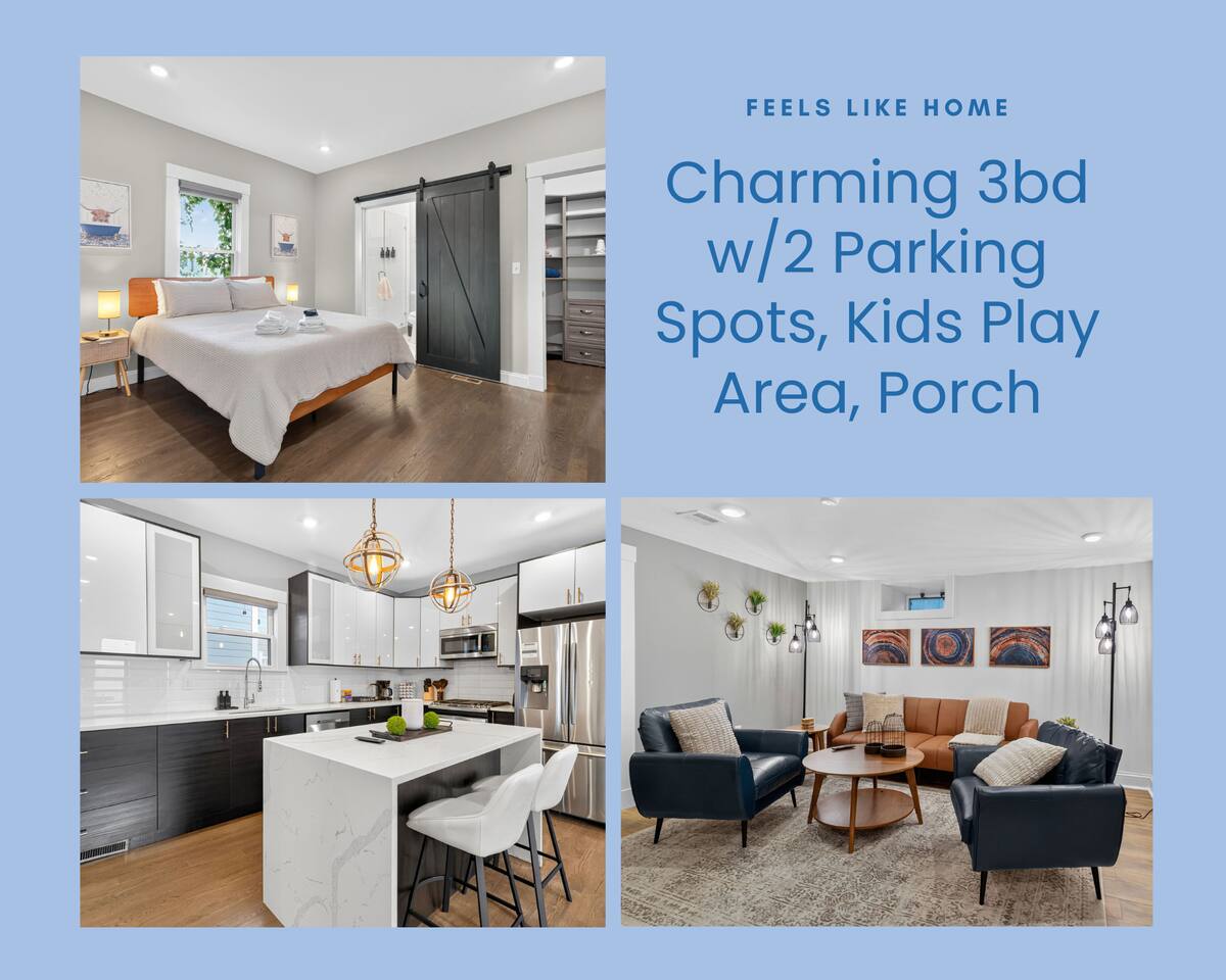 Charming 3 Bdr w/2 Parking Spots, Kids Play Area