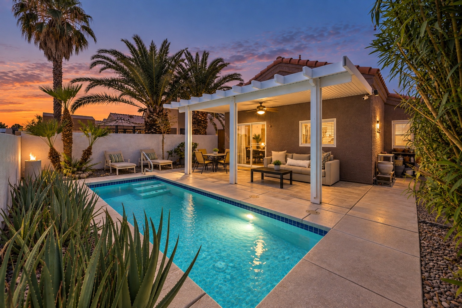 Vegas Designer Private Pool Oasis, King Suite, BBQ