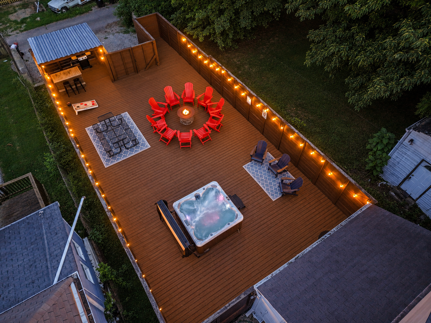 The Single Barrel | Deck, Fire Pit, Hot Tub, Games