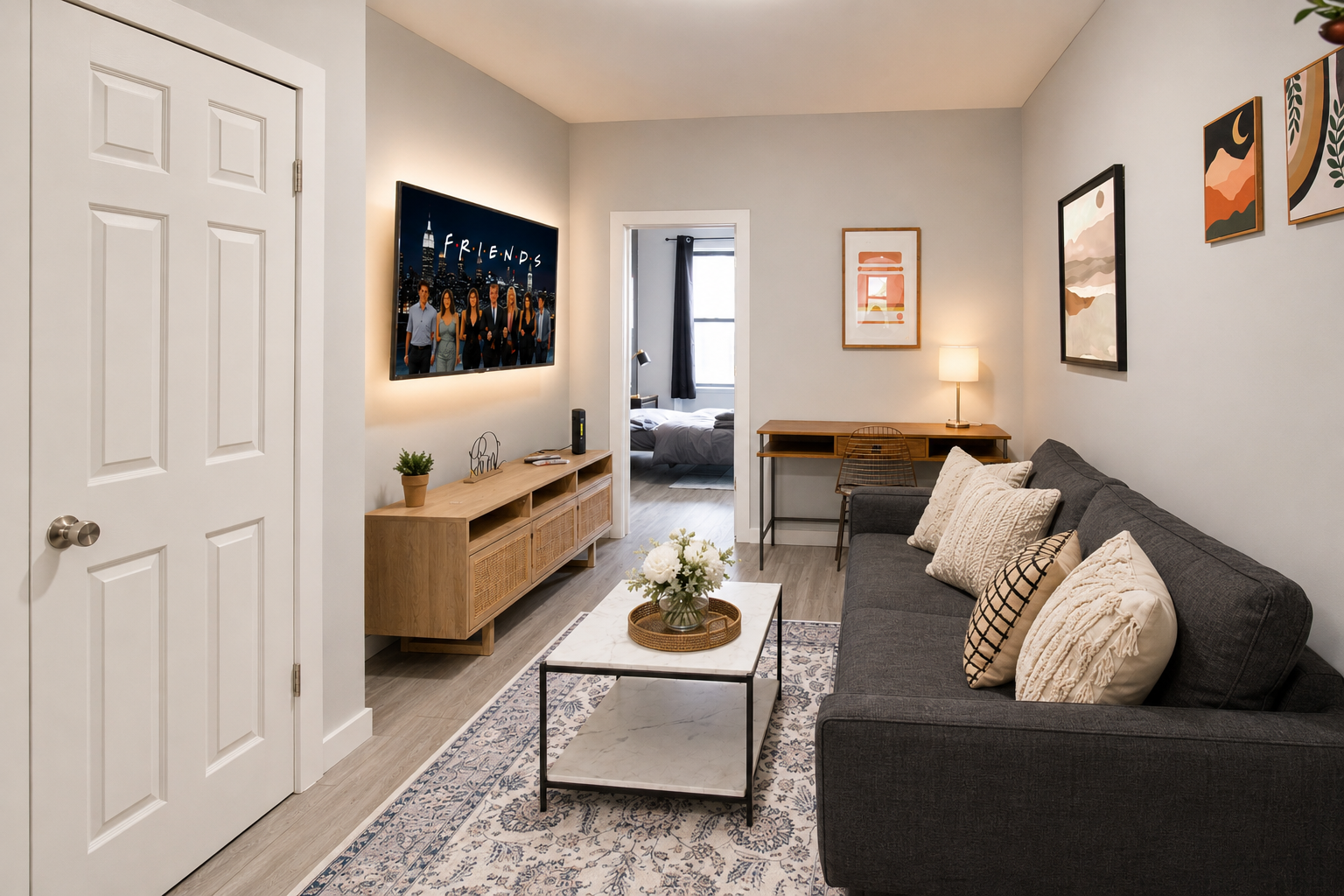 𖡡 First Street Flat - 1BR Apt just 15 Min to NYC