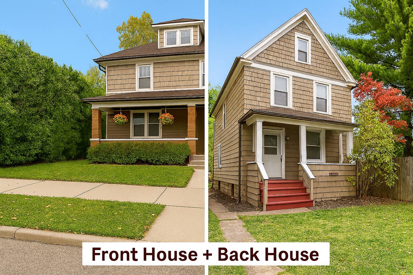 2 Homes • Sleeps 12 • 6BR • 1 Mile to Falls