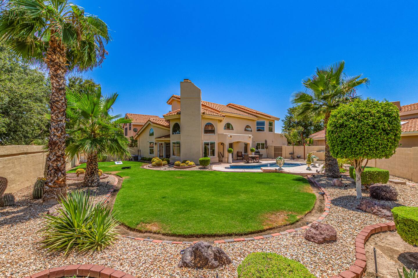 Sunny Poolside Retreat w/Views Near Dining + Shops