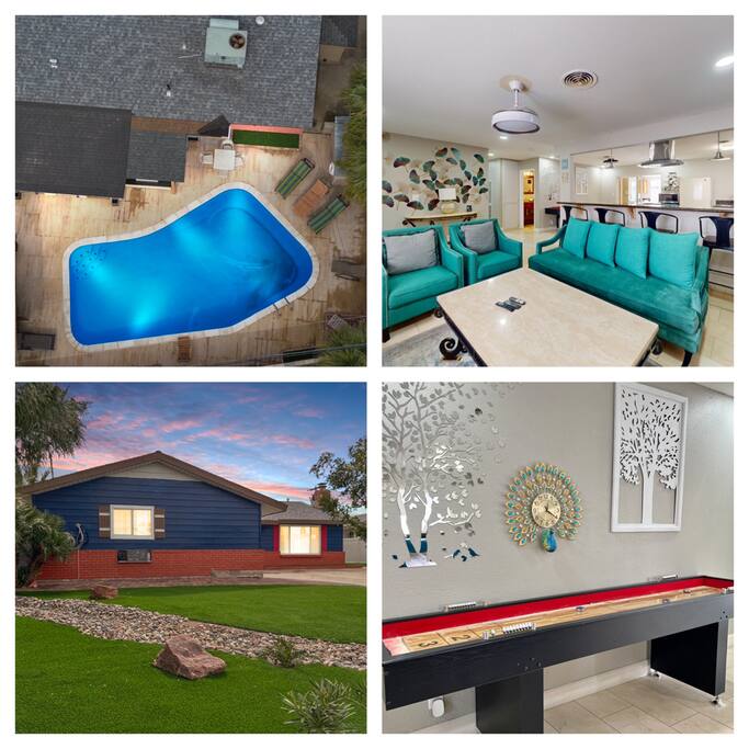 Trendy Villa near Vegas Strip with Pool hot & tub El camino - Holiday Home - Holiday Home