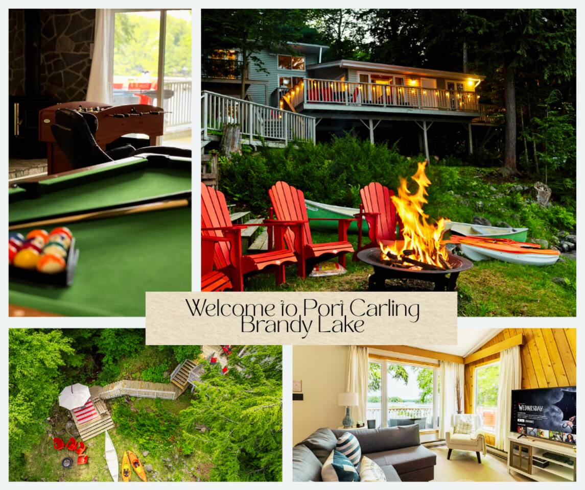 Kayak,Firepit,Starlink: Waterfront Muskoka Cottage