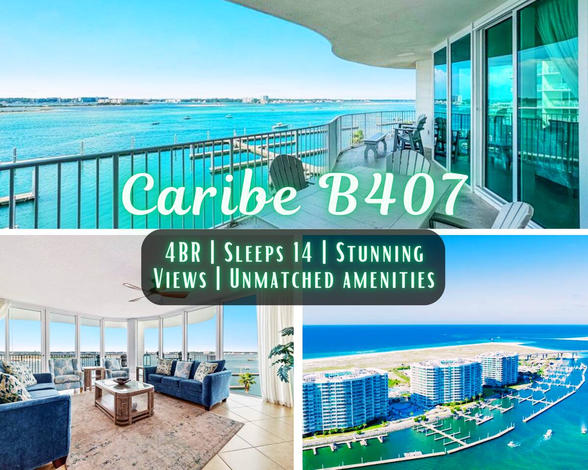 4BR Bayfront View*Pools*Lazy River*2 Mins To Beach