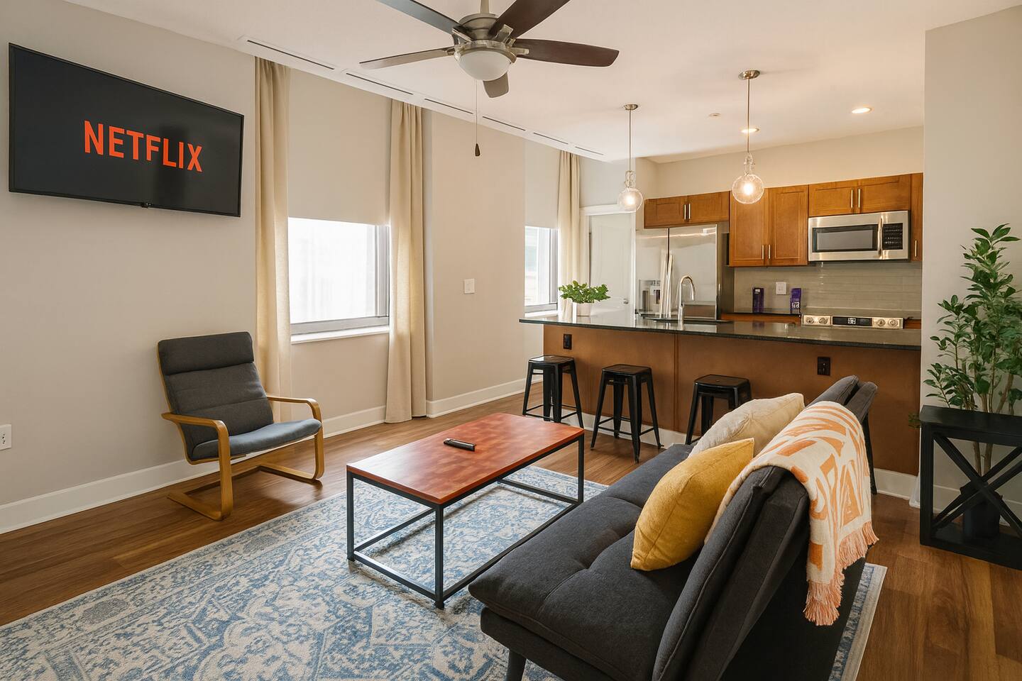 Modern Luxe Suite | Rock Hall, Stadiums, Casino