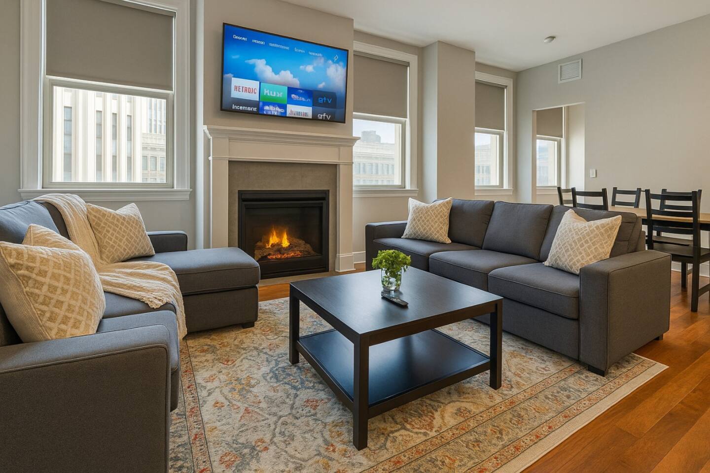 Downtown Sq: Stadium, Casino, Rock Hall, CSU