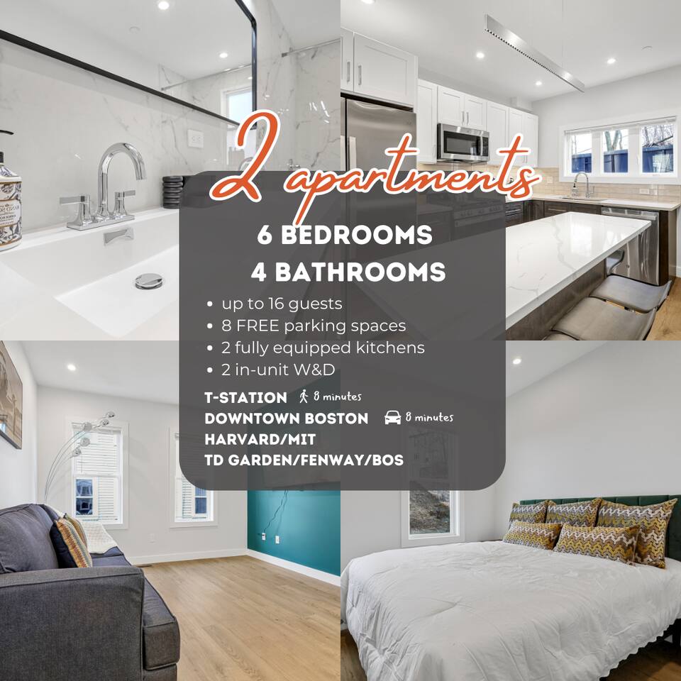 6BR4Bth Parking/BOS/MIT/Harvard/TD Garden
