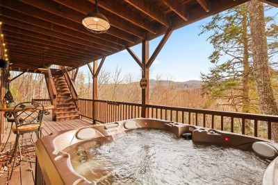 Cabin on 6 Acres, VIEWS, Hot Tub + Fire Pit, Games photo 3