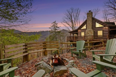 Cabin on 6 Acres, VIEWS, Hot Tub + Fire Pit, Games photo 1
