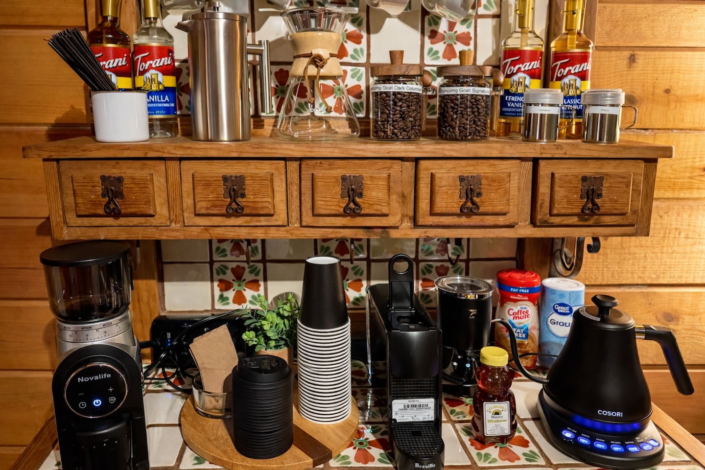 Professional coffee bar