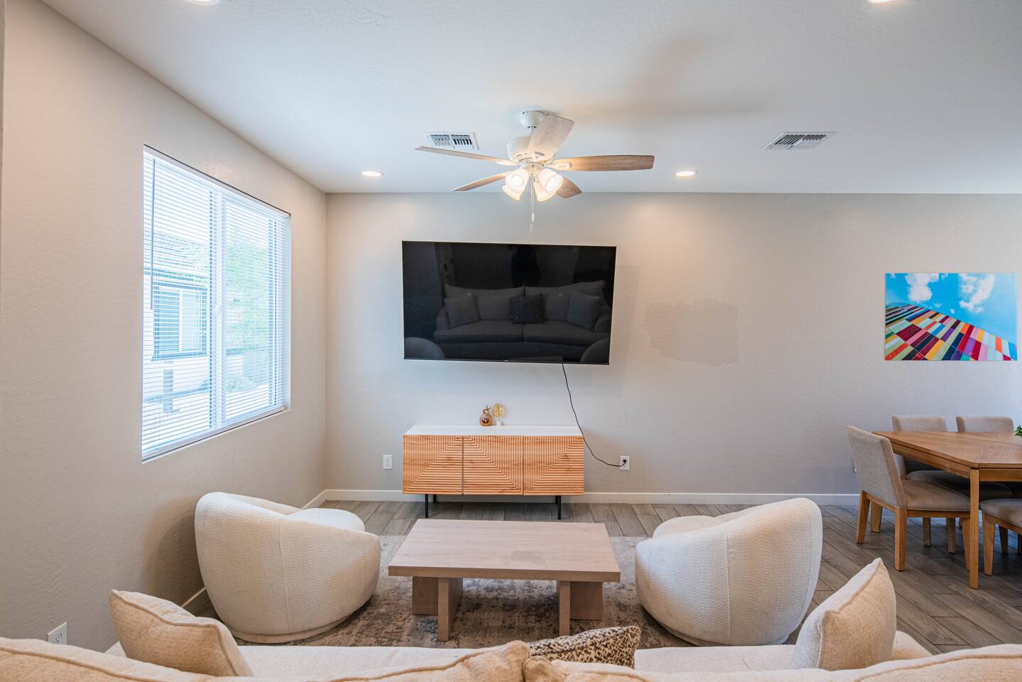 Stylish 3BR Retreat | King Bed + 2 Doubles