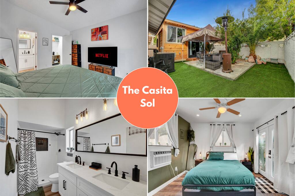 New! The Casita Sol, Fireplace, Backyard, Quiet