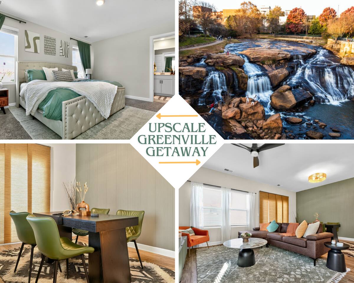 Upscale Greenville Getaway | 10 Mins 2 Falls Park