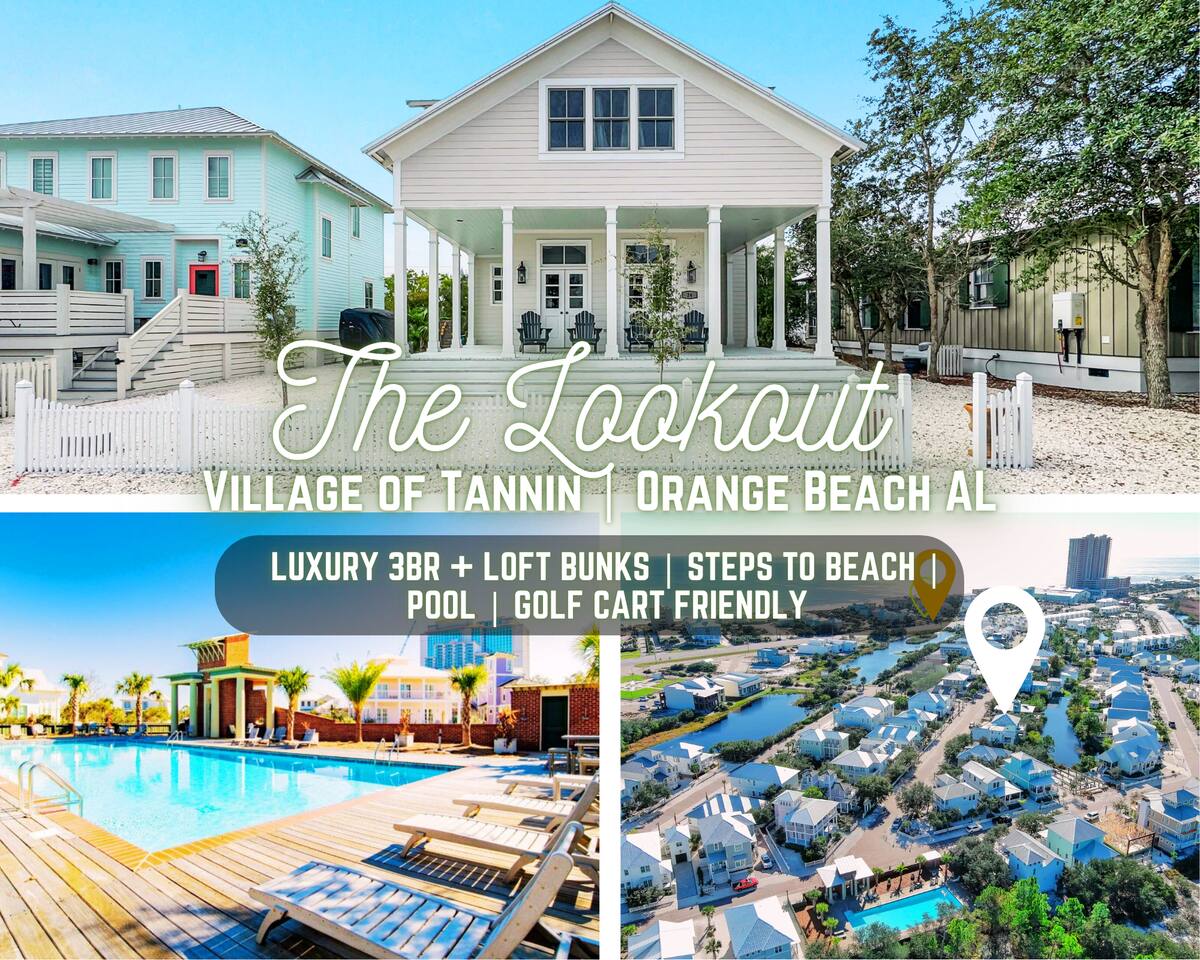Luxe 3BR*Steps To Private Beach Access*Pool*Tannin