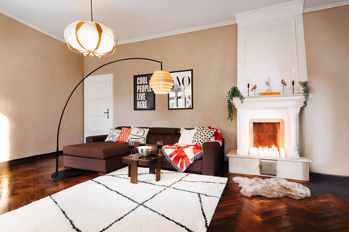 Fireplace Magic 108m² w/Balcony & Foosball