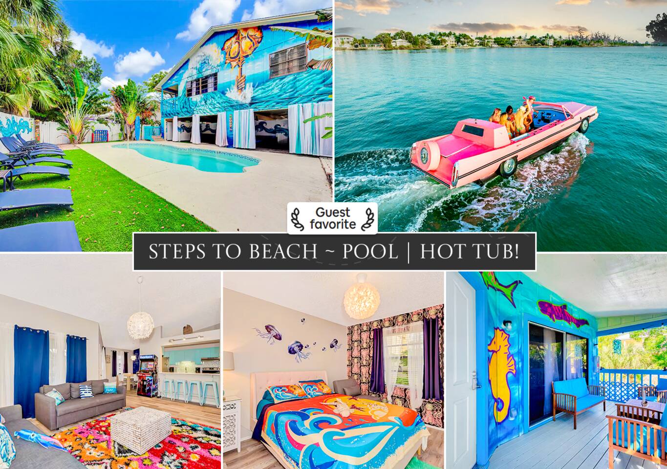 Jellyfish Unit, Walk to Beach & Siesta Key Village, Pet-Friendly