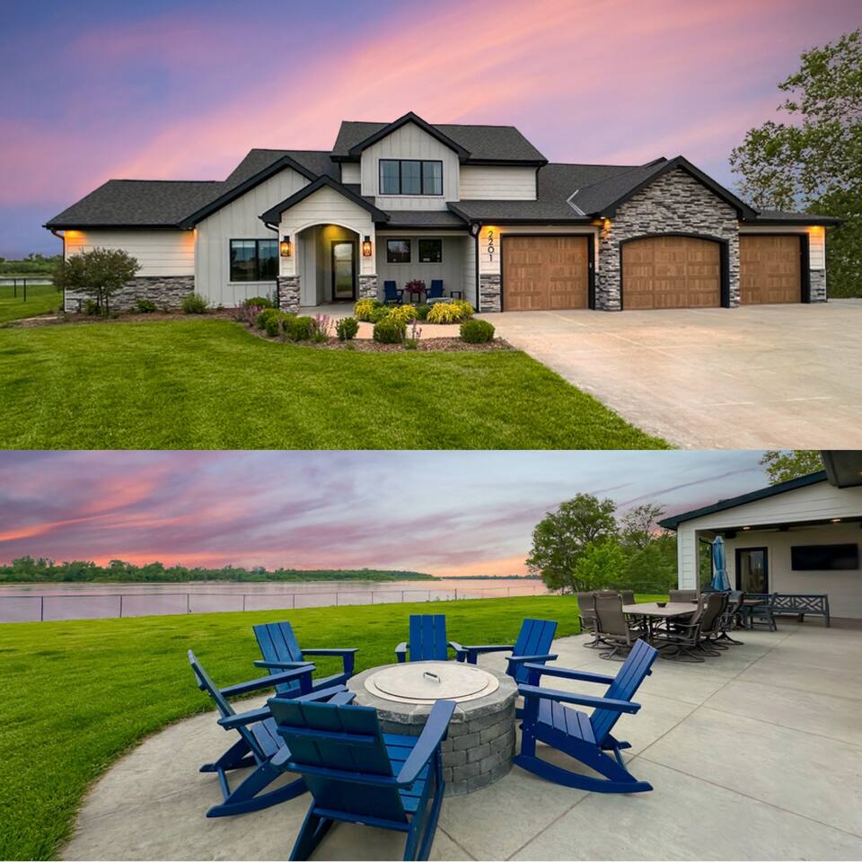 Large Riverfront Home 5bd 4bth, 20min to CWS & DT