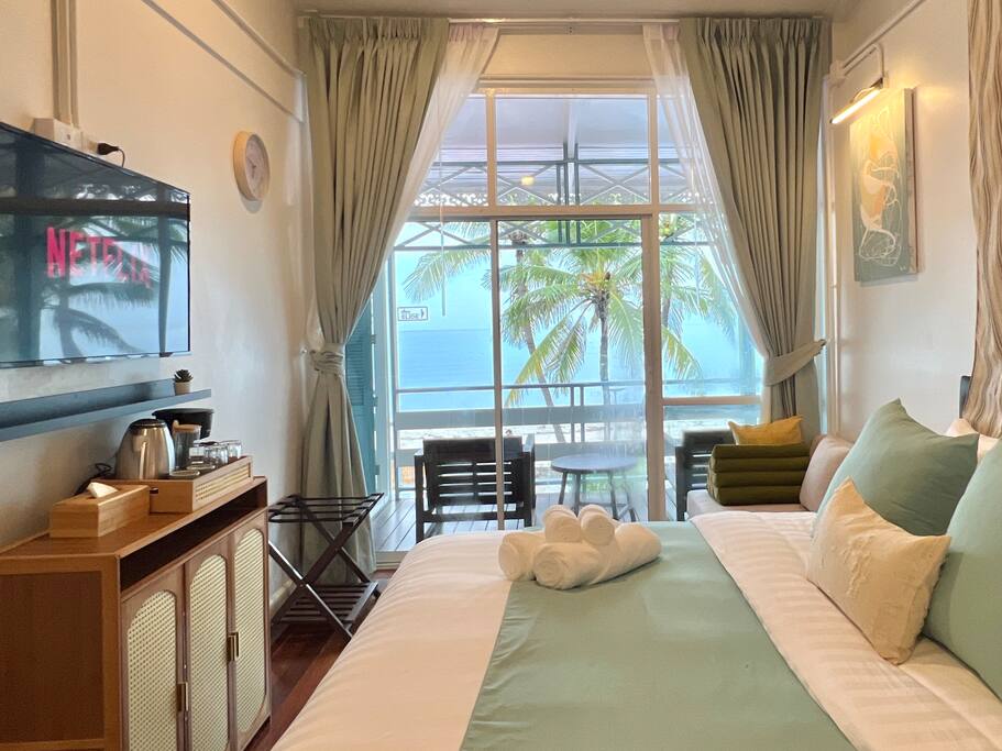 1minBeach:SeaView BBQ Washer Balcony NFlix StFood