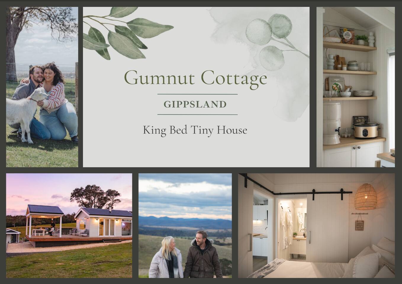 Gumnut Cottage Gippsland | Mountain Views King Bed