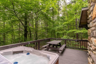 Peaceful 2BR Cabin near Boone w/ Hot Tub Fire Pit! photo 4