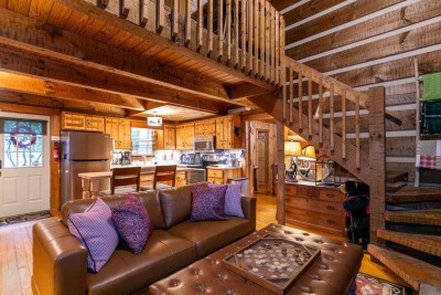 Peaceful 2BR Cabin near Boone w/ Hot Tub Fire Pit! photo 9