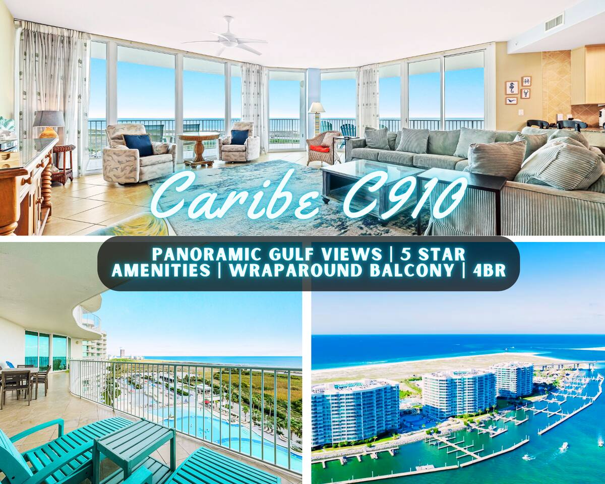 Sweeping Gulf Views*Pools*Lazy River*2 MinTo Beach