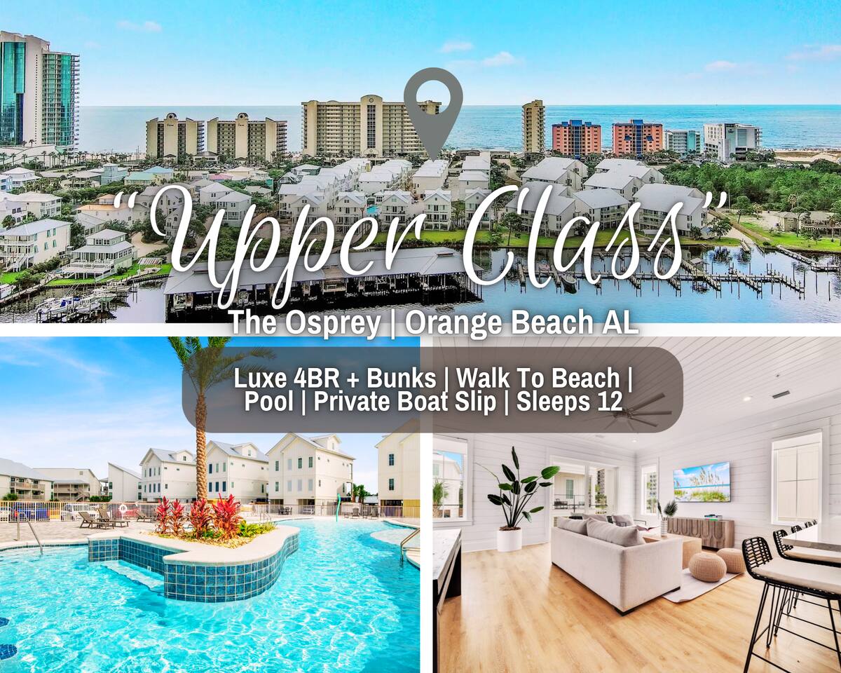 Luxury 4BR*Pool*Steps To Beach*Boat Slip*Gulf View