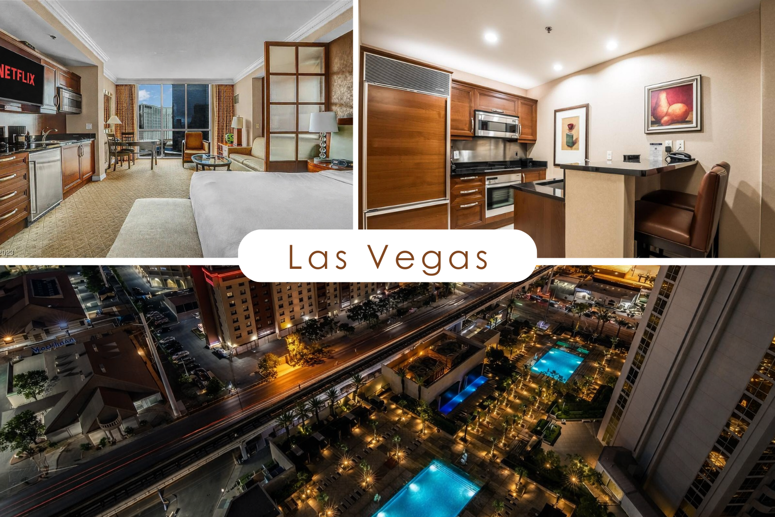 19th Floor Strip View 2BR Suite at Signature MGM