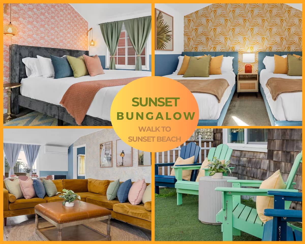 Sunset Beach Cottage | 2BR | Steps to Sand