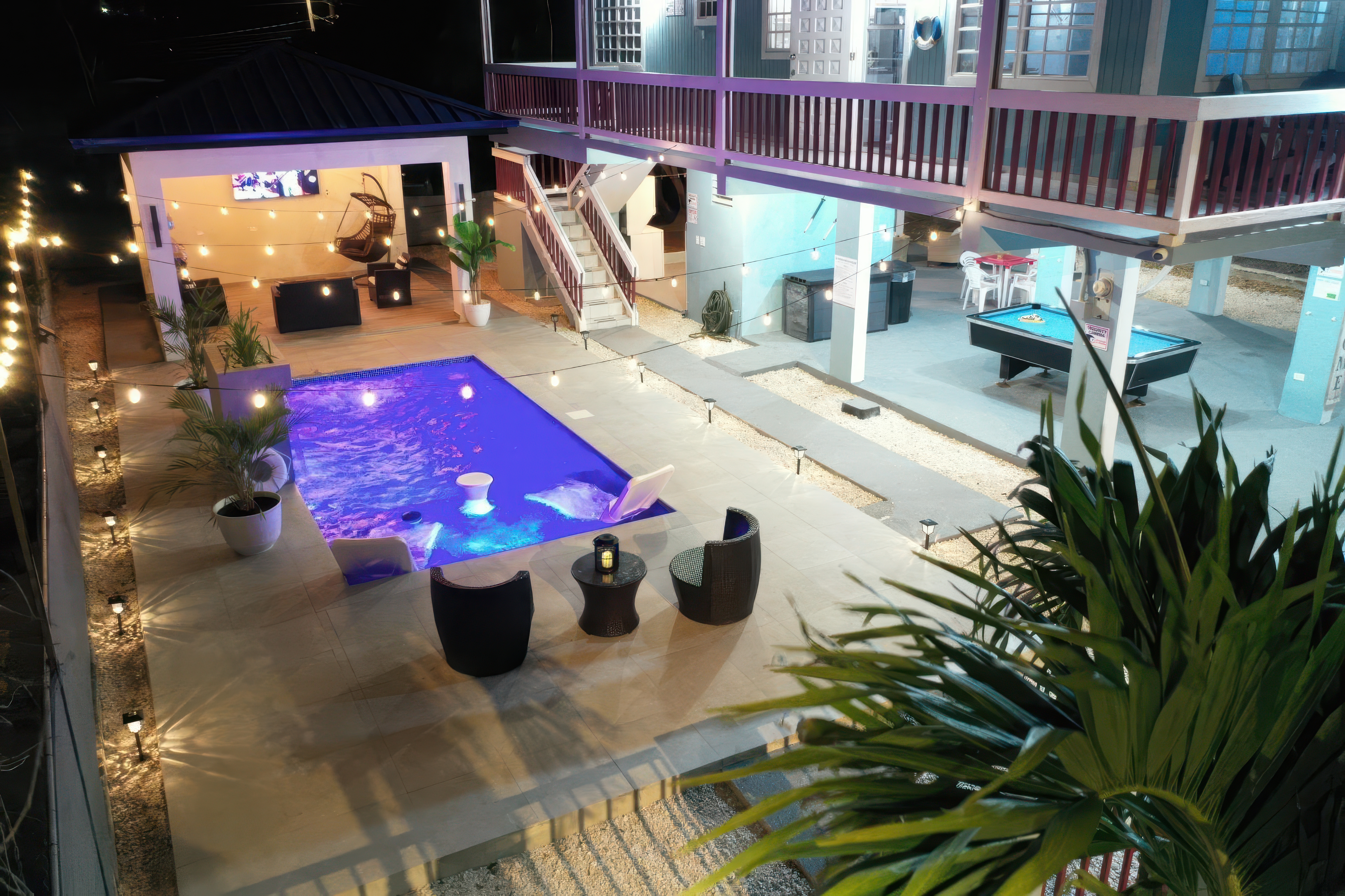 Steps to Playa Santa, Pool Table BBQ & Pool
