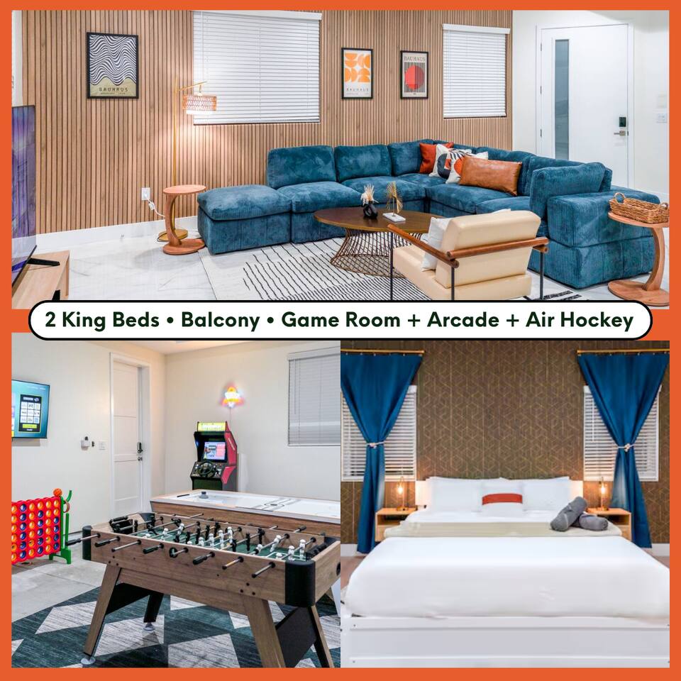 Family Disney 3BR | Kings, Game Room & EV
