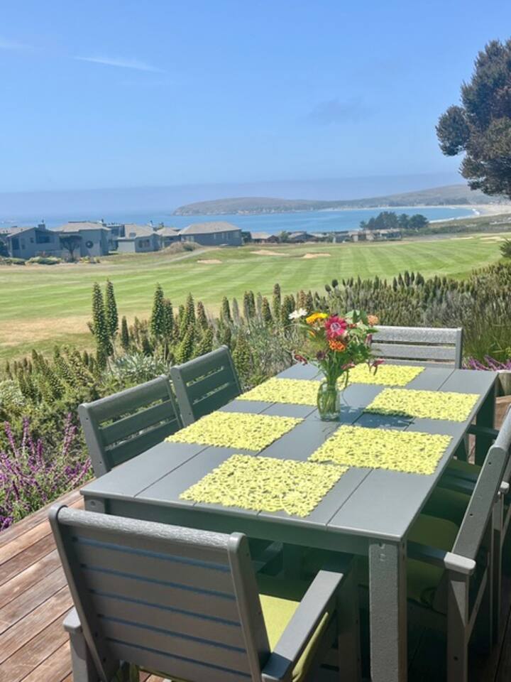 You will be entertained by the golfers on the 15th fairway, as well as parades of egrets, herons, and gulls.