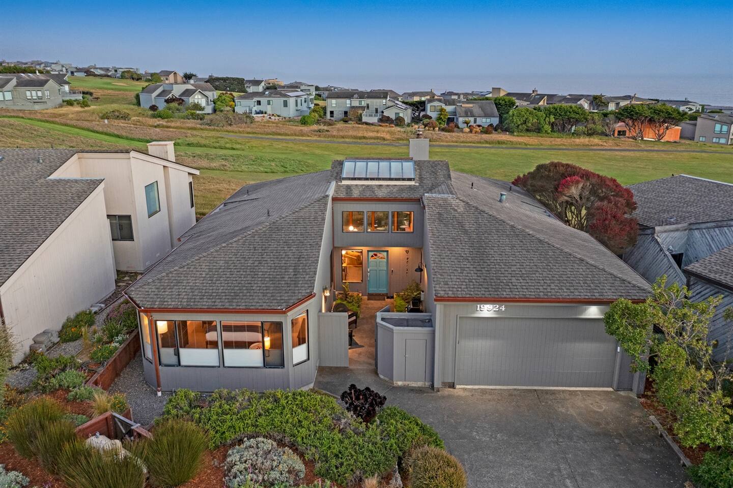 Daybreak bird's eye view of Pacific Flyaway.