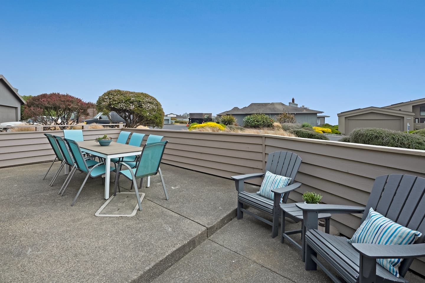 Plenty of room to gather and enjoy al fresco dining.