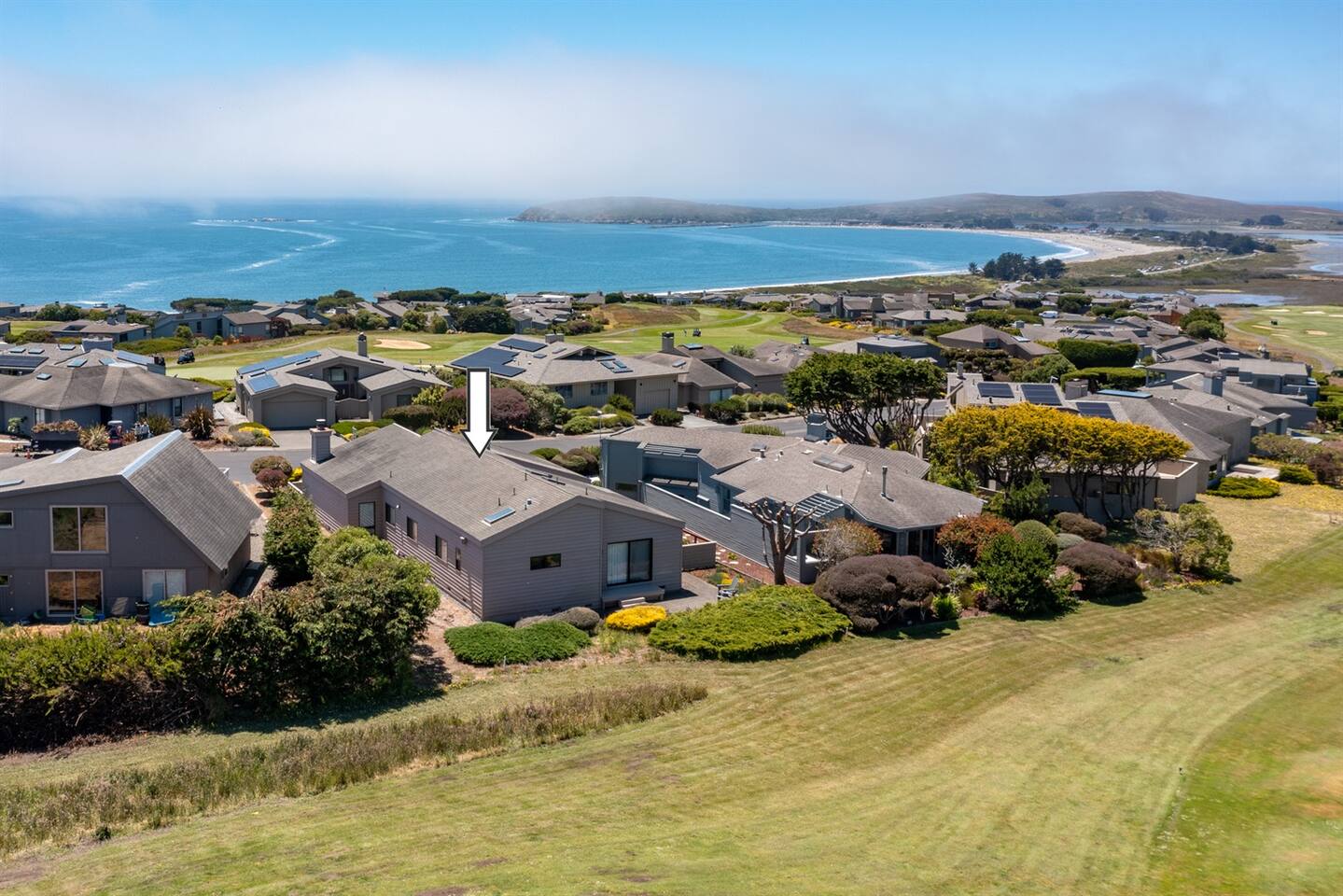 Hummingbird Hideout is walking distance to the beach.