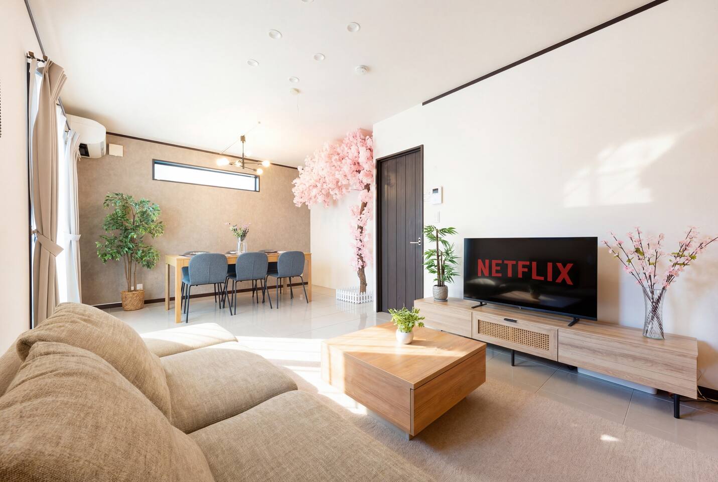 Japanese House｜Sakura Inside｜10 Guests｜FreePark