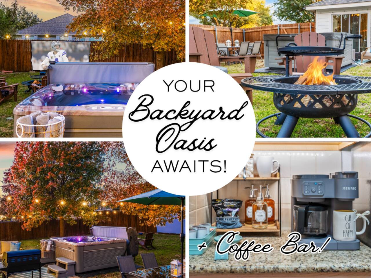 Denim & Blues | Hot Tub + Fire Pit! Near Frisco