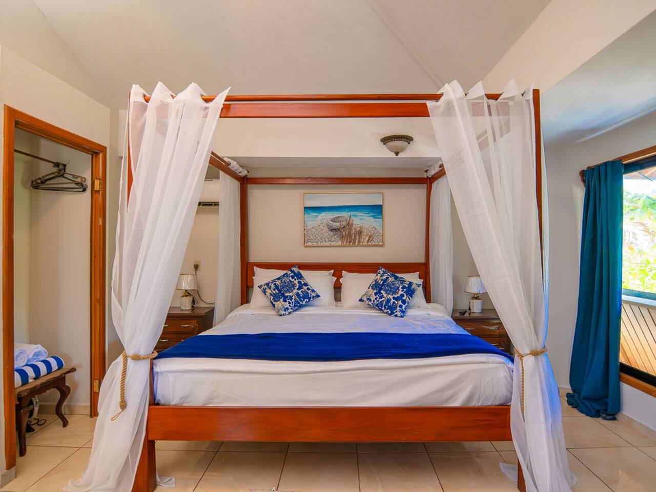 West Bay King Room • Private Porch • Pool Access