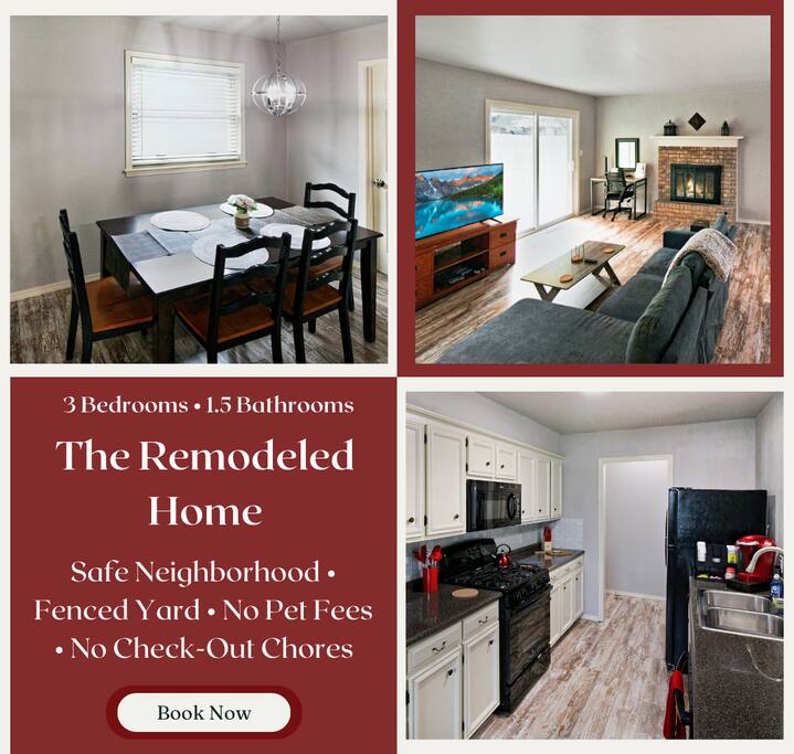Broken Arrow Remodeled Home | Dogs OK | Safe Area