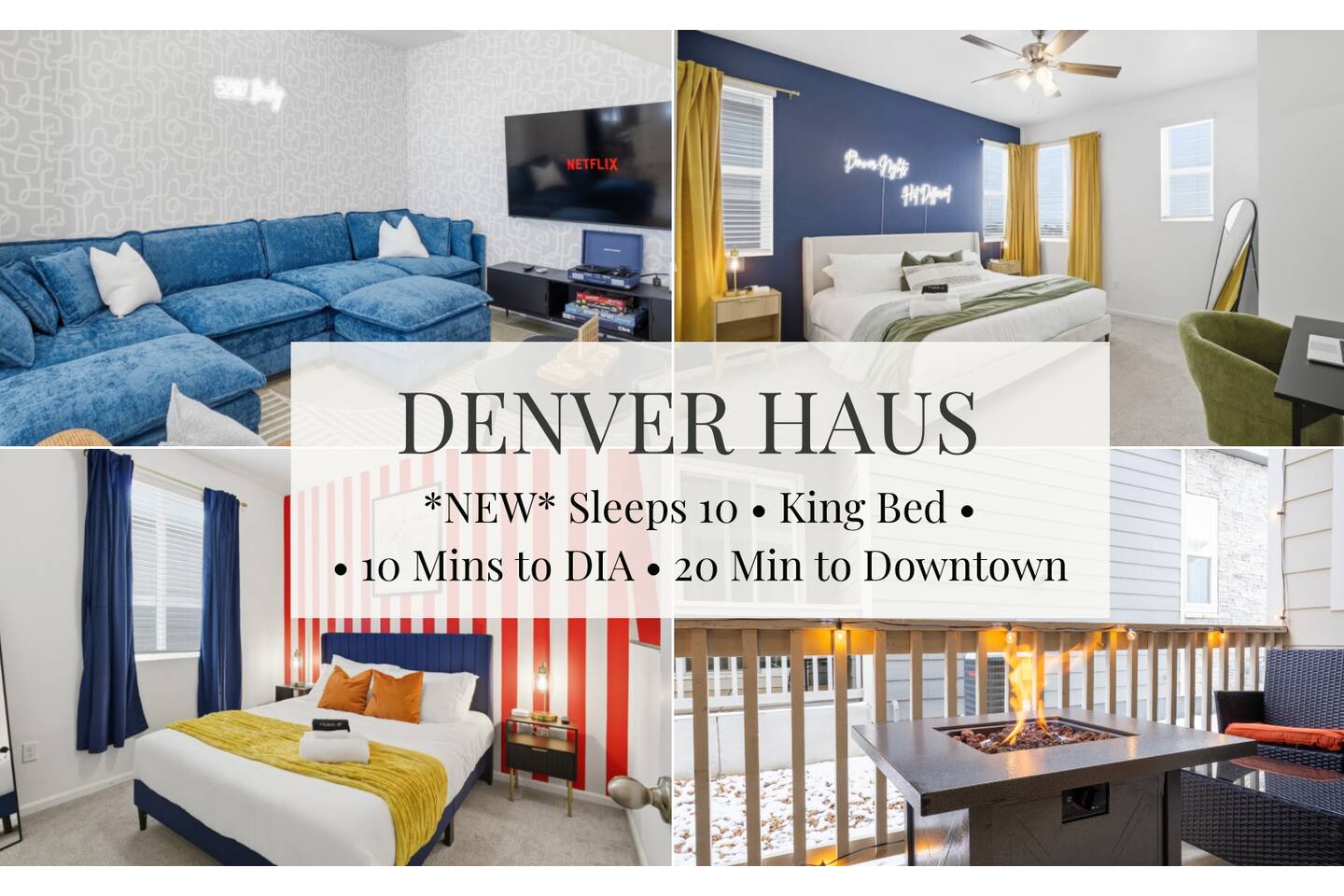 Sleeps 10 + Fire Pit | Near DIA & Downtown Denver