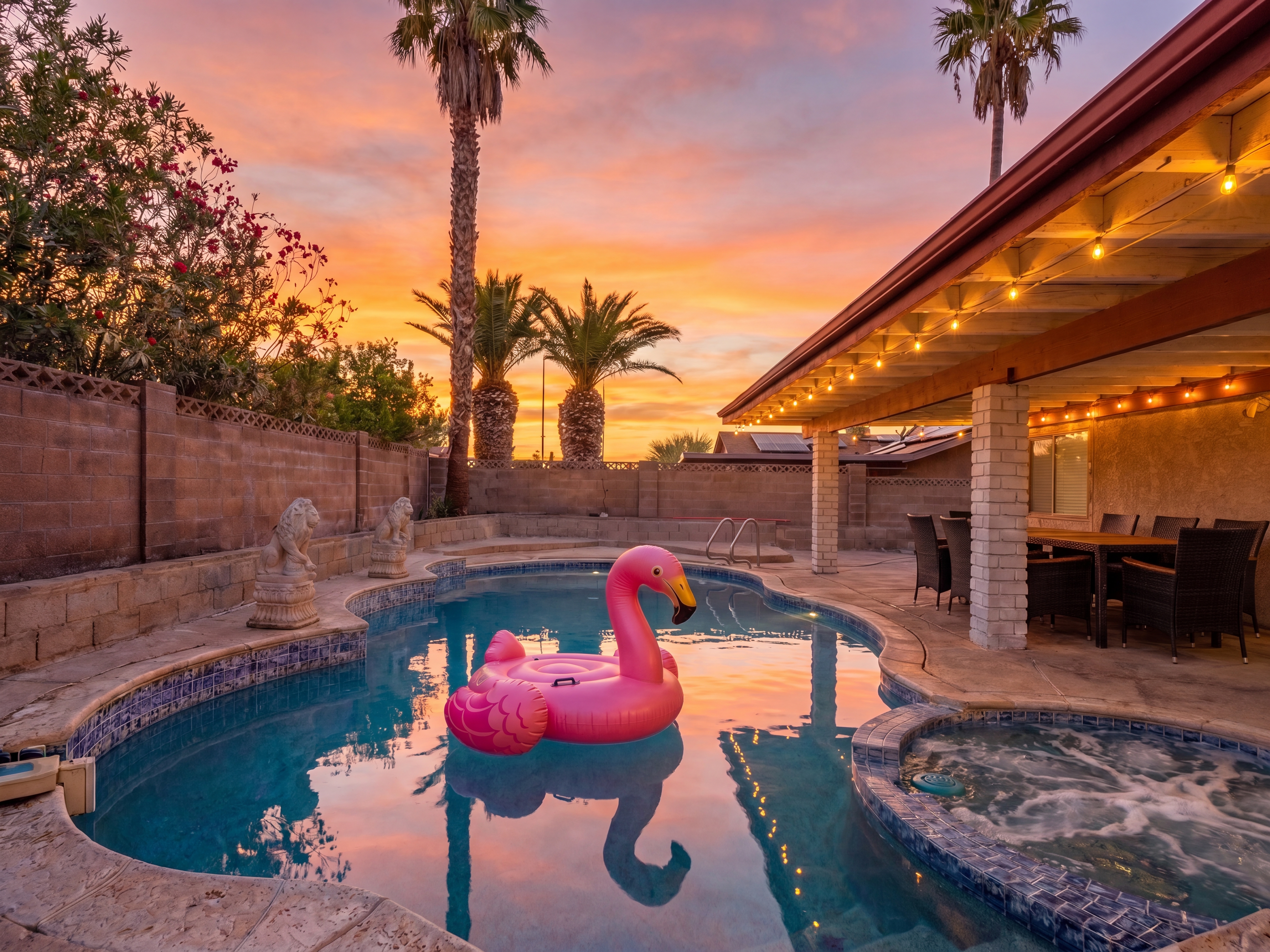 Heated Pool/Spa • BBQ Grill • Foosball • King Bed