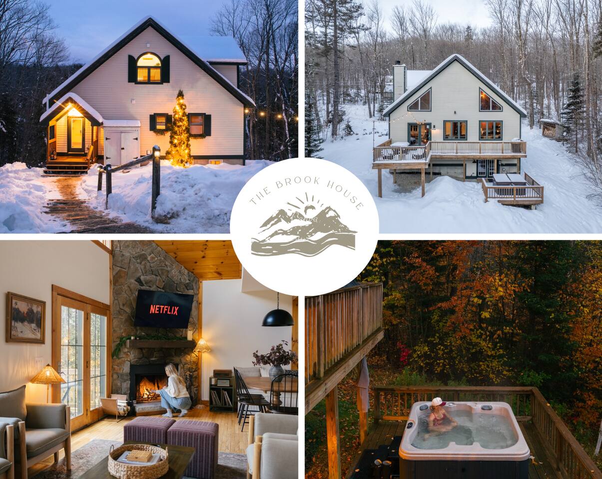 Private Brook Chalet: Hot Tub, Fire pit, Mt. Snow