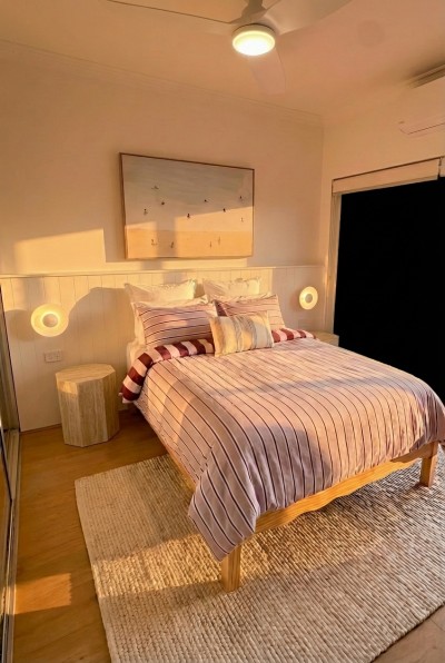 Calming coastal bedroom