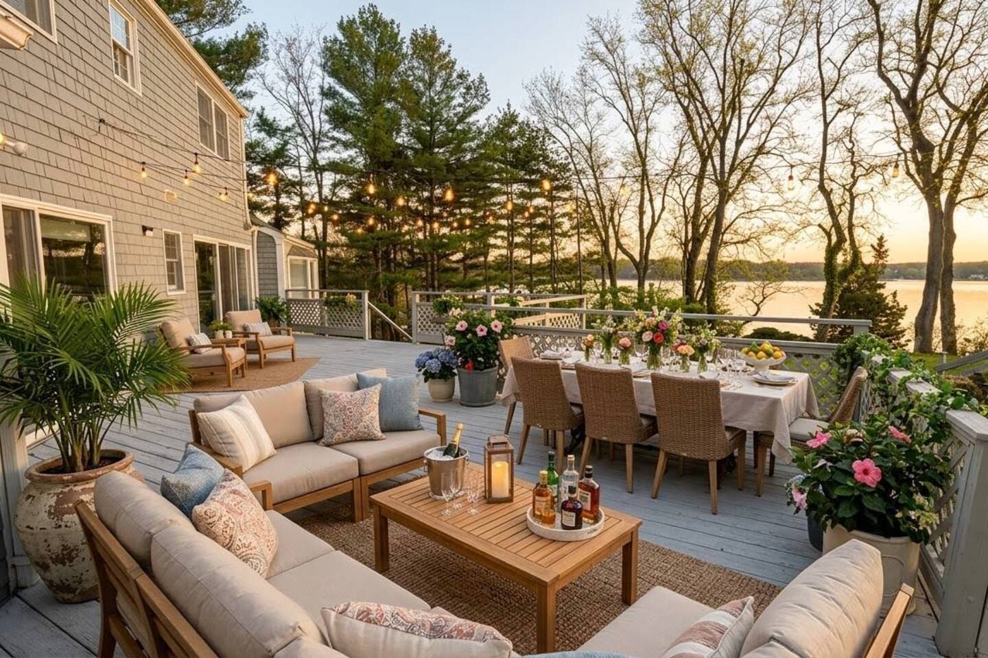 4BR Waterfront house pool, dock + large yard
