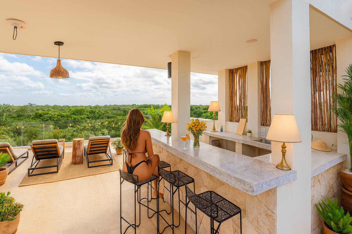 Penthouse de lujo con piscina privada y Balcón